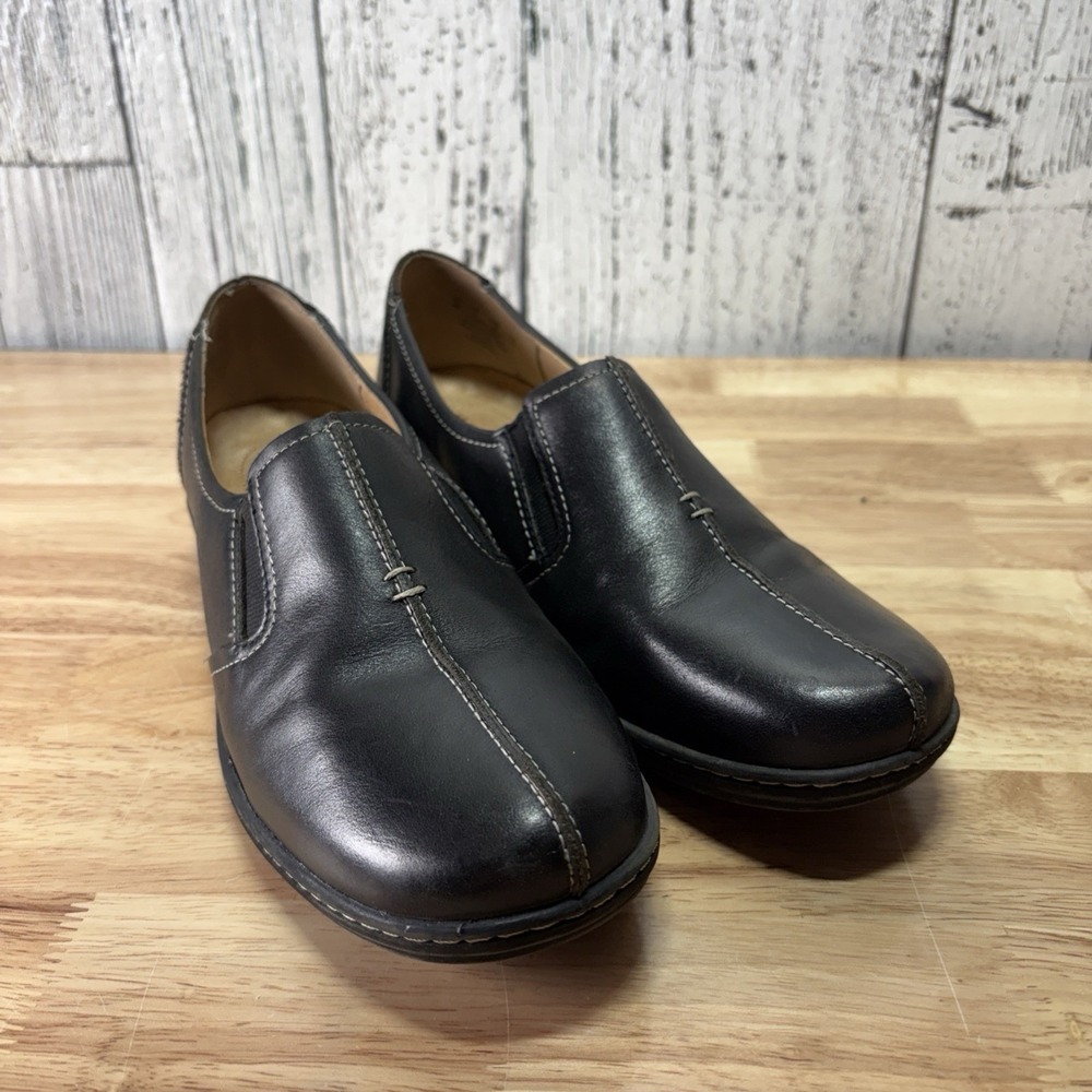 Naturalizer Loafer Shoes Women Size 8 Malvina N5 Comfort Slip Black Leather
